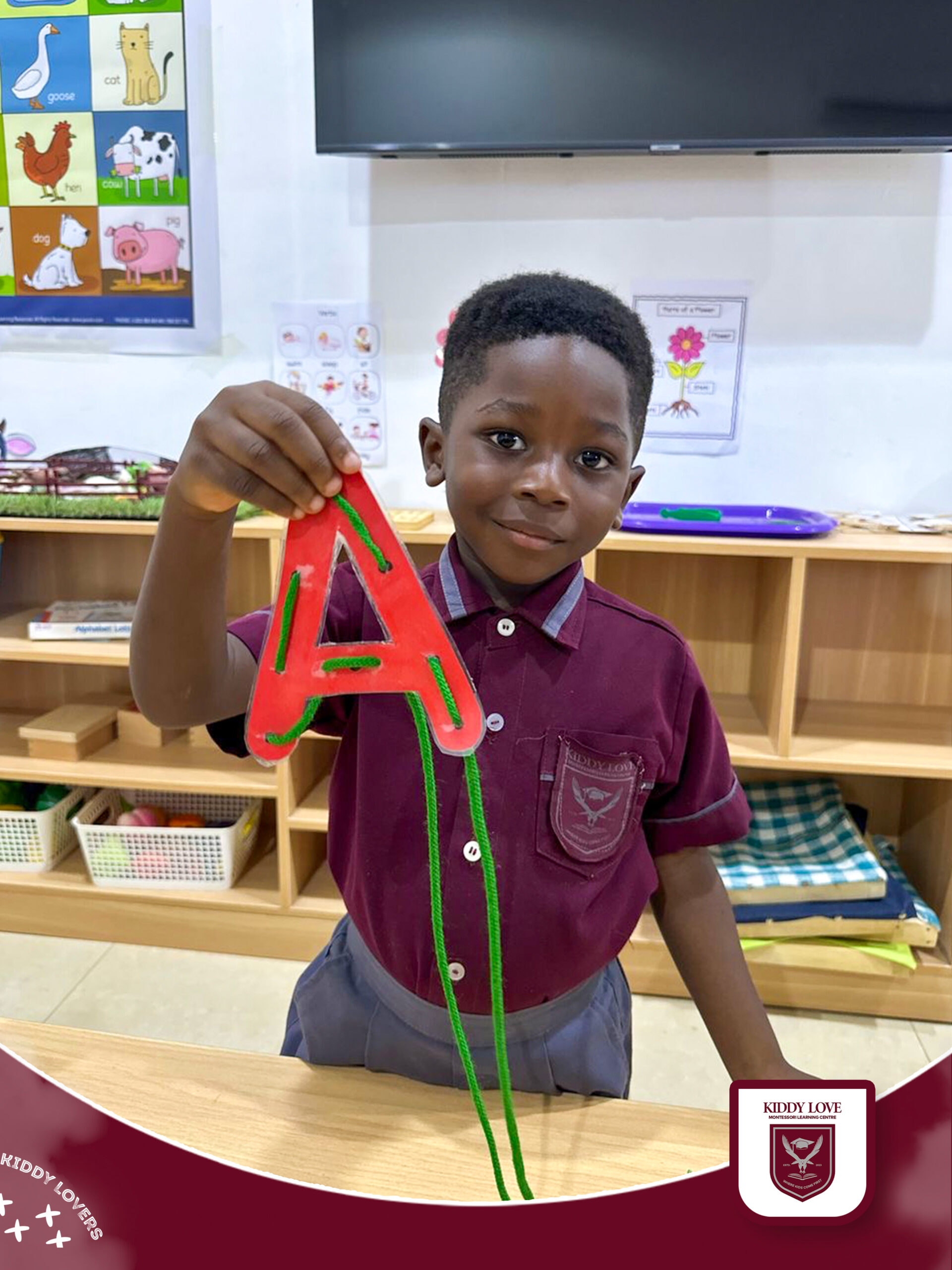 Montessori education in Dansoman Ghana - learning materials