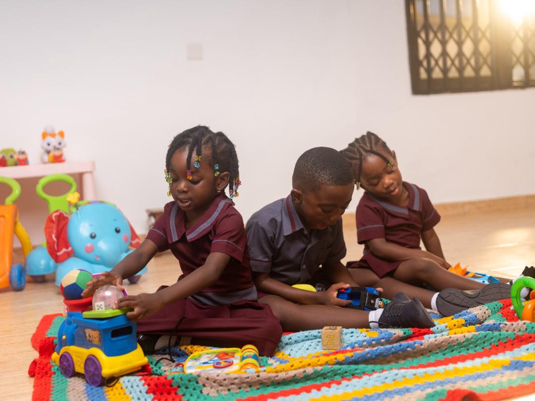Montessori preschool in Dansoman Ghana - outdoor play